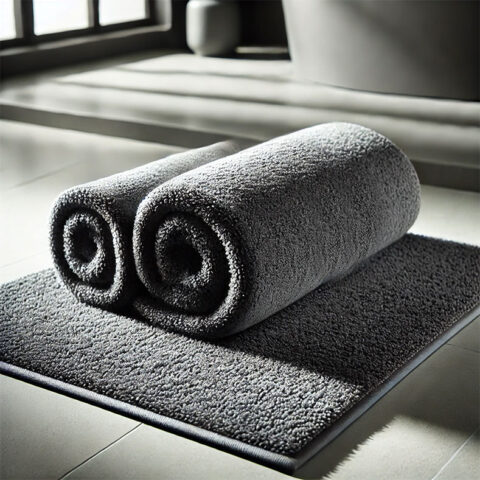 Tapis de bain professionnel gris anthracite