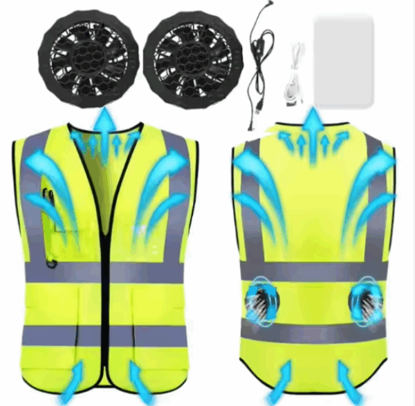 💨 Gilet ventilé professionnel – Confort ultime pour travailler au frais toute la journée
